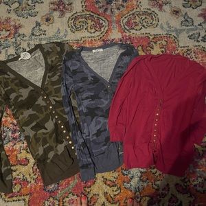 Size medium cardigan lot. Button front. 1 new with tags